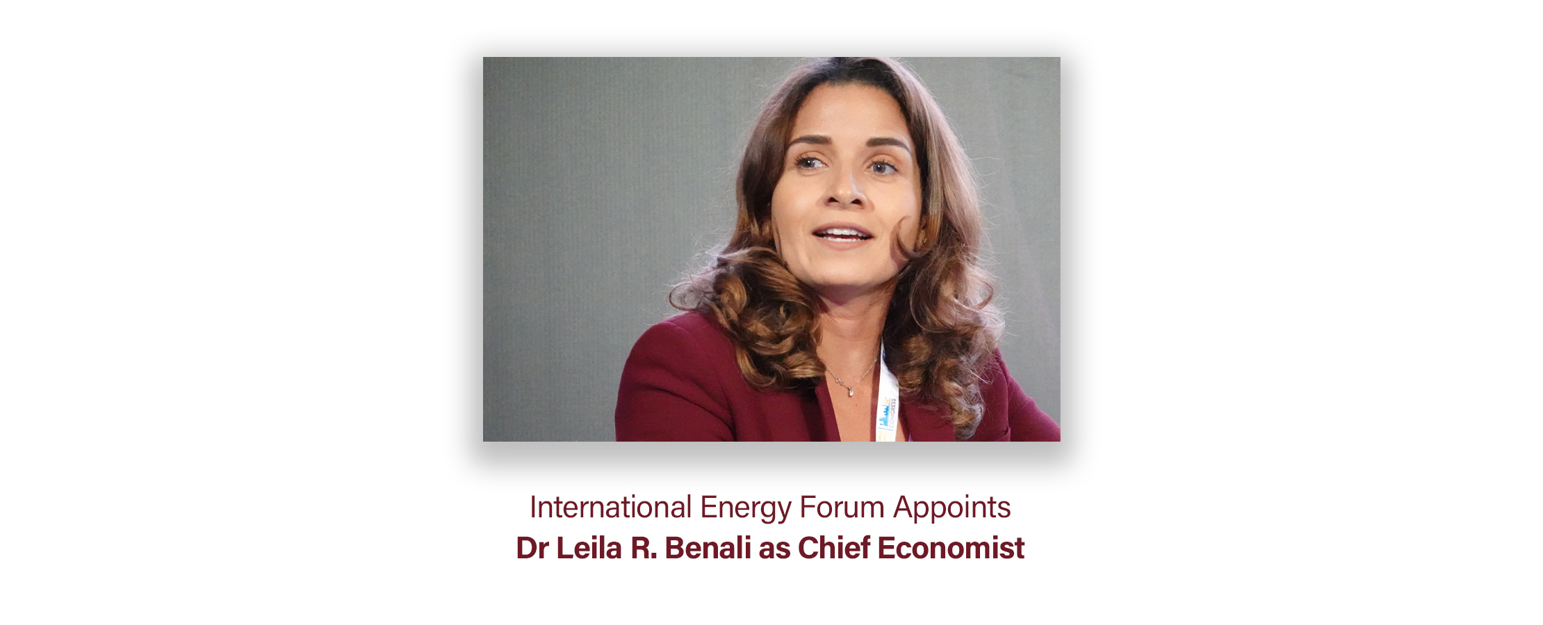 Dr Leila R. Benali Press Release